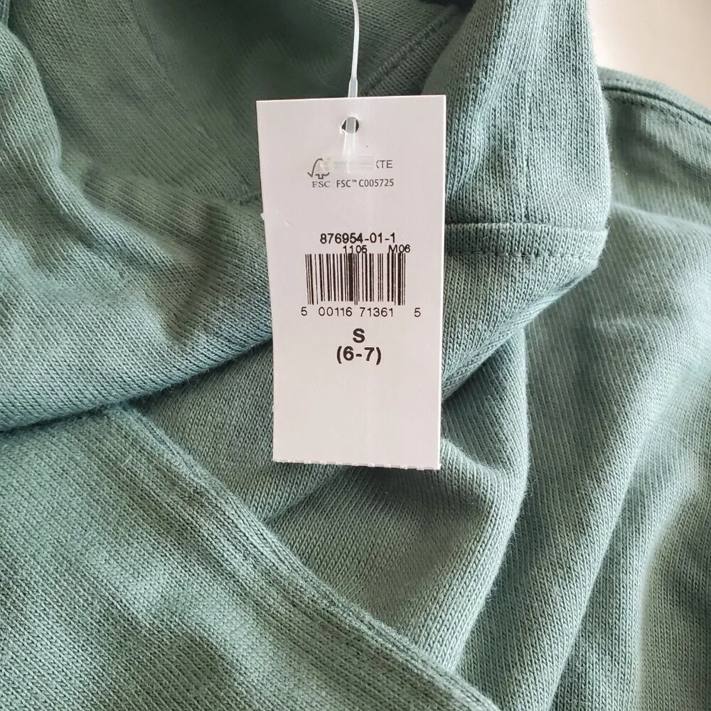 NEW Set of 2 Gap Boys Sweatshirts‎ Pullover Hoodie Blue Green Size Small 6 - 7